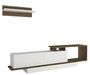 Hanah Home Asos Mueble de TV Blanco y Nogal